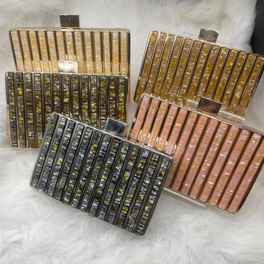 Luxe Marble Fusion Clutch