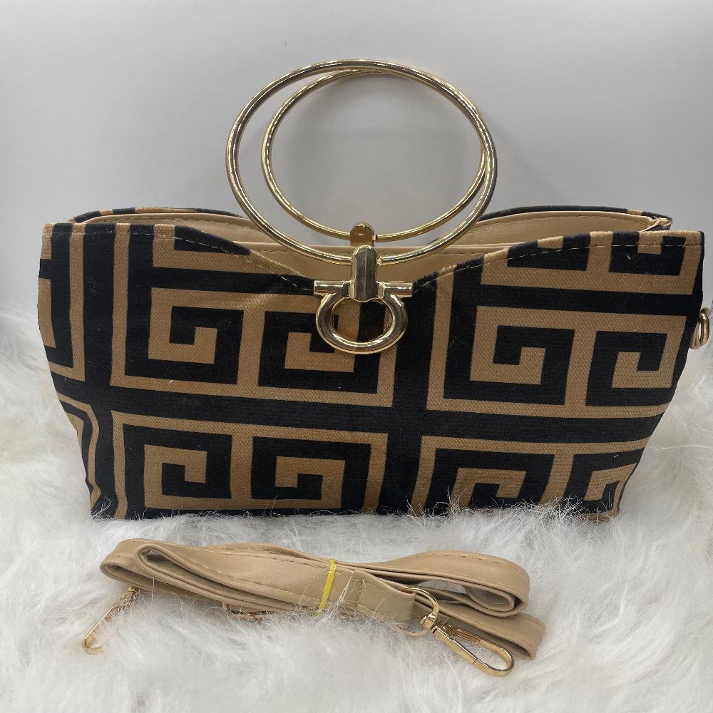Dual Elegance Zip Handbag