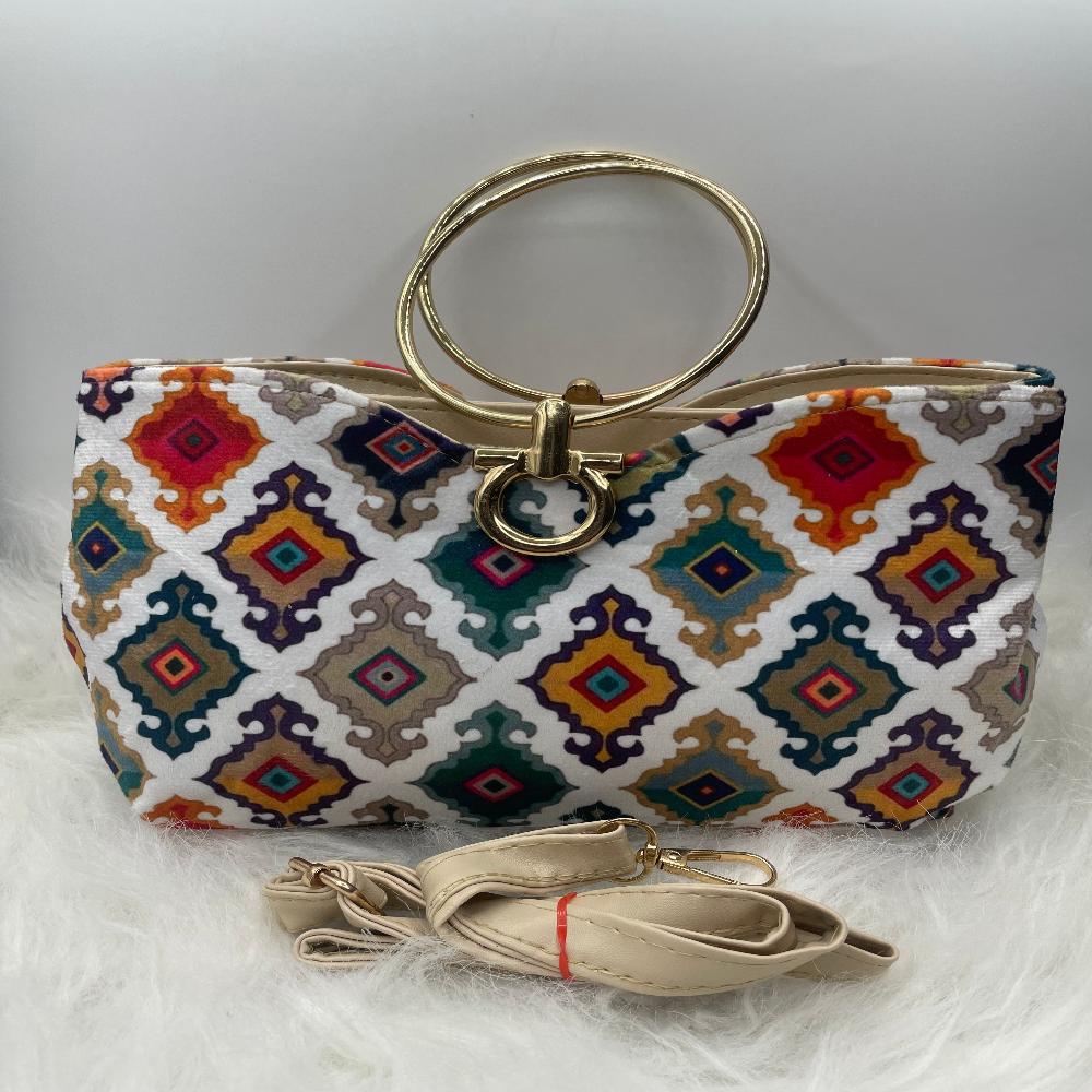 Dual Elegance Zip Handbag