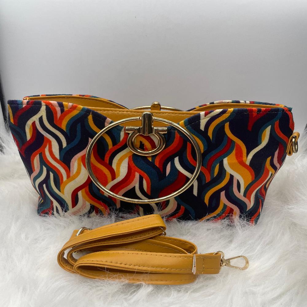 Dual Elegance Zip Handbag