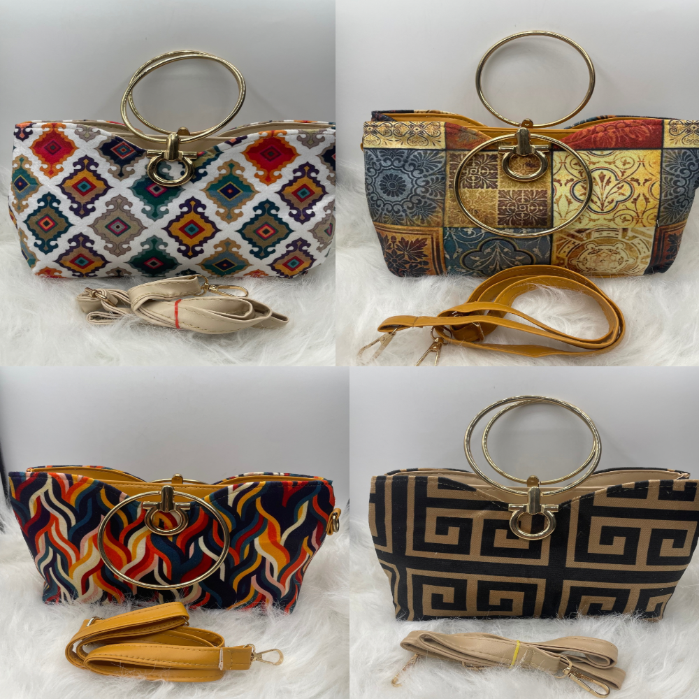 Dual Elegance Zip Handbag