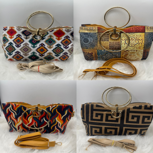 Dual Elegance Zip Handbag